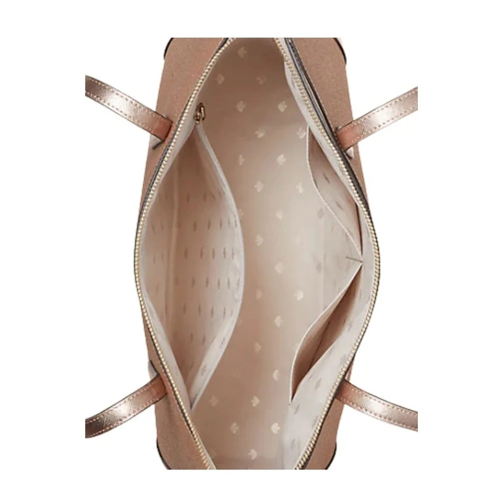 KATE SPADE NEW YORK "SHIMMY TOTE" IN ROSE GOLD - Picture 3 of 5